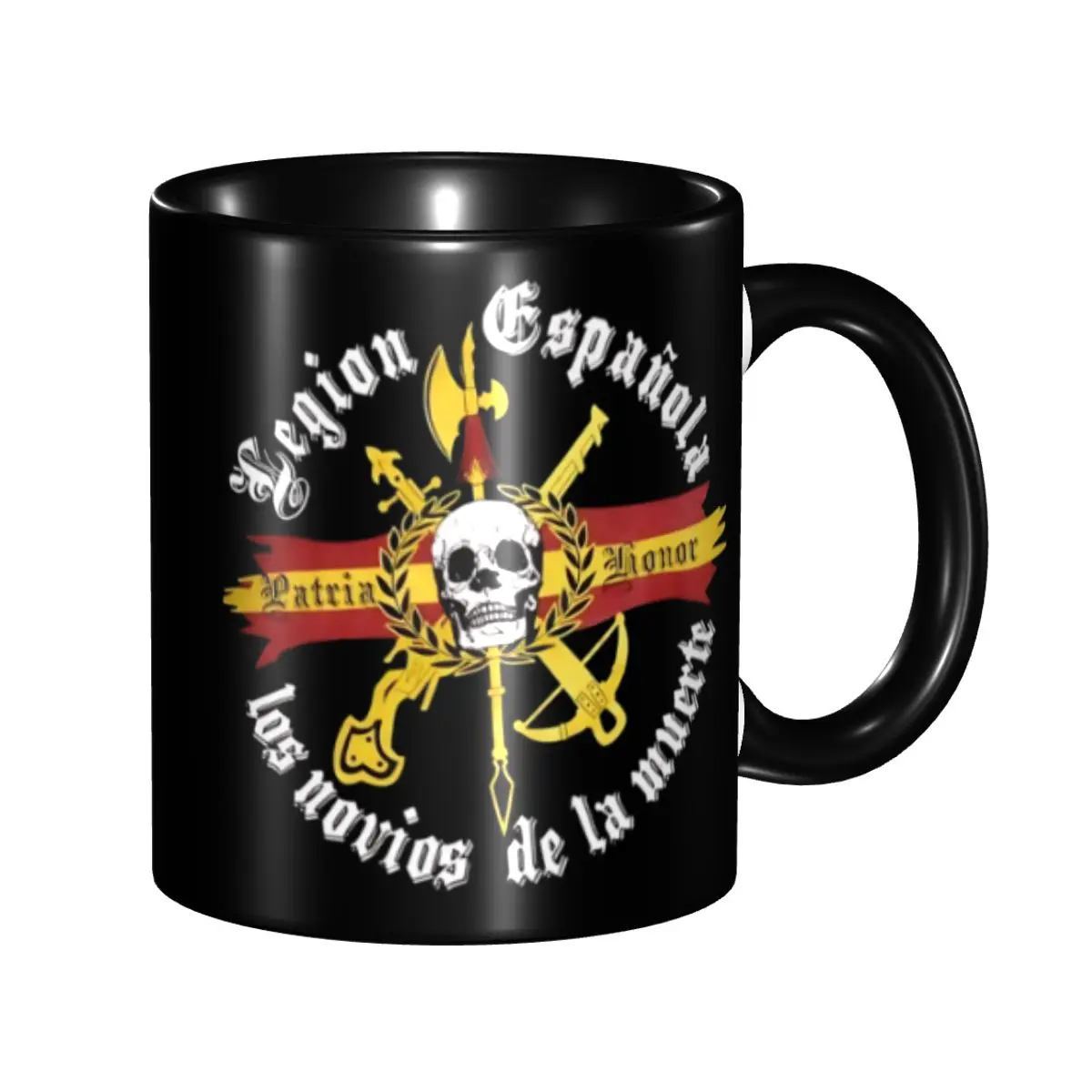 Customized Spanish Legion Flag Coffee Mug DIY Ceramic Tea Milk Cup
Customized Spanish Legion Flag Coffee Mug DIY Ceramic Tea Milk Cup
