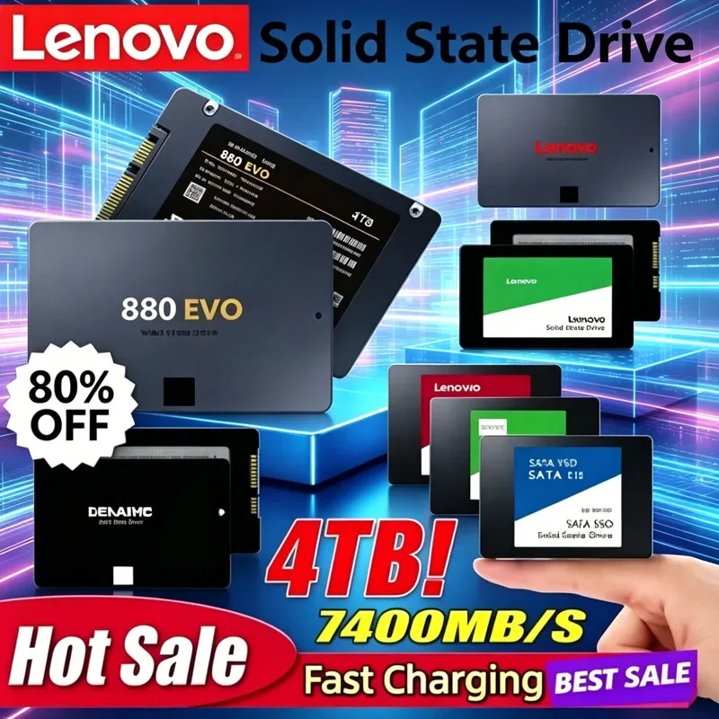 Lenovo 4TB Solid State Disk SSD High Speed 500G 1TB 2TB Internal HDD Hard Drive Sata3 2.5 Inch For Laptop Microcomputer Desktop
Lenovo 4TB Solid State Disk SSD High Speed 500G 1TB 2TB Internal HDD Hard Drive Sata3 2.5 Inch For Laptop Microcomputer Desktop