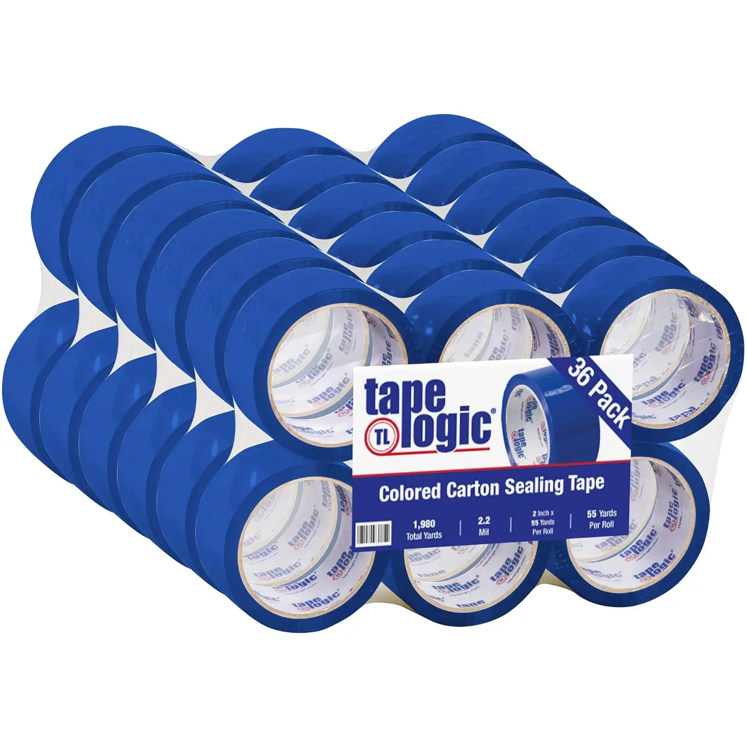 2 Inch x 55 Yards Blue Packing Tape, 2.2 Mil Thick, Pack of 36 Rolls, For Packaging, Shipping, Moving and Color Coding
2 Inch x 55 Yards Blue Packing Tape, 2.2 Mil Thick, Pack of 36 Rolls, For Packaging, Shipping, Moving and Color Coding