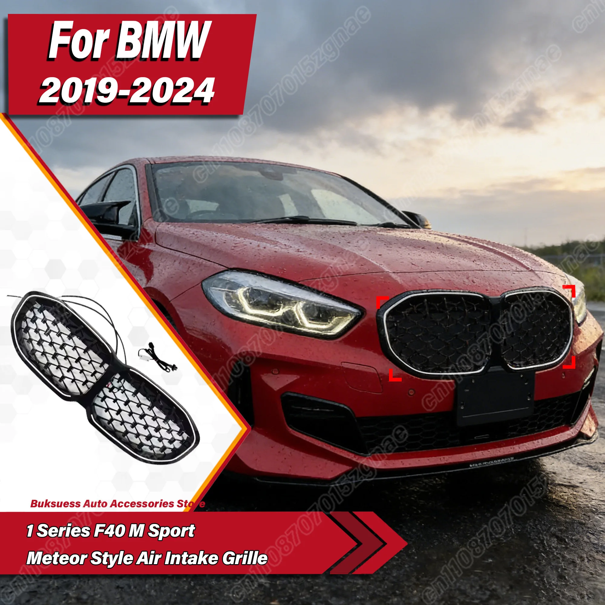 For BMW 1 Series F40 M Sport 2019 2020 2021 2022 2023 2024 Car Front Bumper Illuminated Air Intake Grille Racing Radiator Cover
For BMW 1 Series F40 M Sport 2019 2020 2021 2022 2023 2024 Car Front Bumper Illuminated Air Intake Grille Racing Radiator Cover