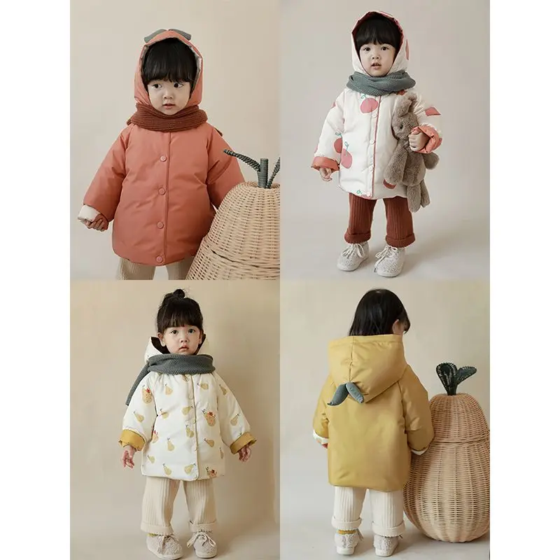 Children Clothing Winter Warm Cute Korean Reversible Boys Girls Thickened Hooded Jacket Large Children Padded Casual Fashion
Children Clothing Winter Warm Cute Korean Reversible Boys Girls Thickened Hooded Jacket Large Children Padded Casual Fashion