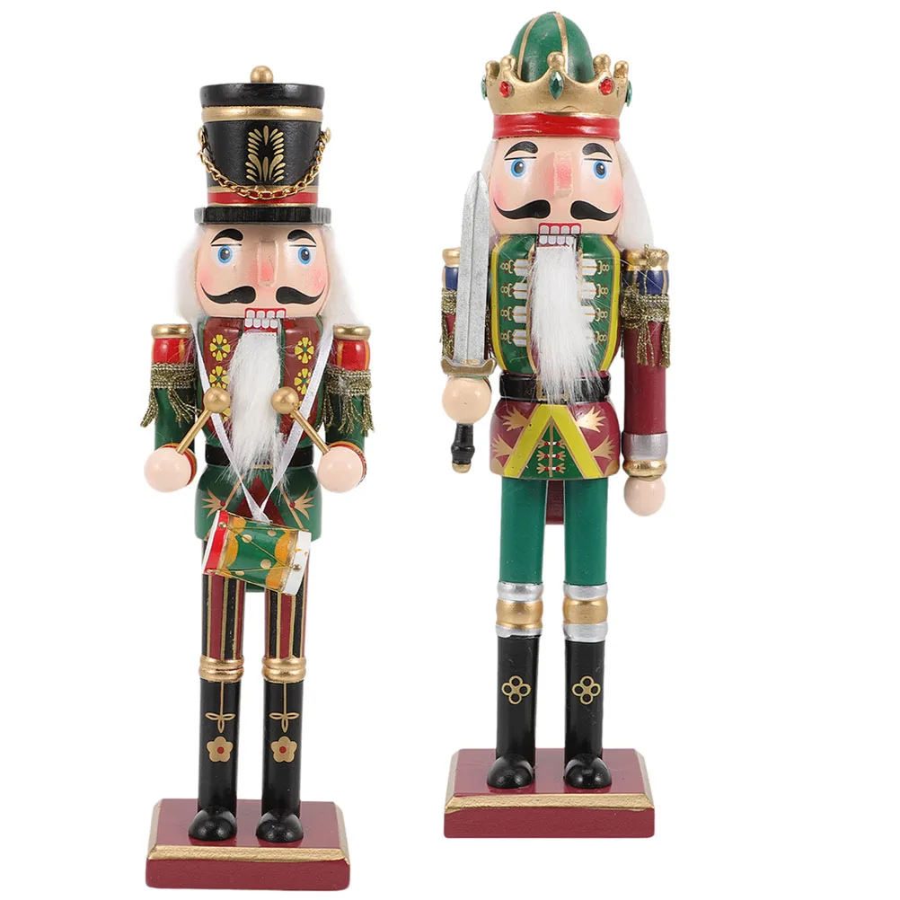 2pcs Wooden Nutcracker Ornament Christmas Decor Festival Holiday Xmas Decoration Craft Natural Wood Fine Nutcrackers
2pcs Wooden Nutcracker Ornament Christmas Decor Festival Holiday Xmas Decoration Craft Natural Wood Fine Nutcrackers