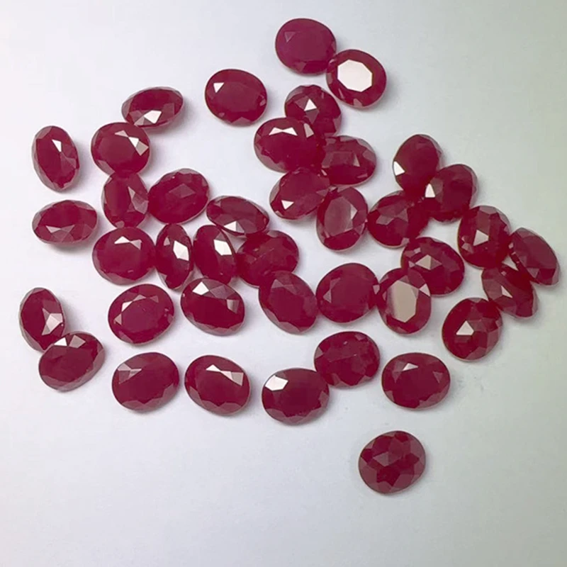 Pretty Ruby Small Size Oval Faceted Cut Pass UV Test Ruby Gem For Jewelry Making/Collection/Setting Ring Pendant Stone
Pretty Ruby Small Size Oval Faceted Cut Pass UV Test Ruby Gem For Jewelry Making/Collection/Setting Ring Pendant Stone