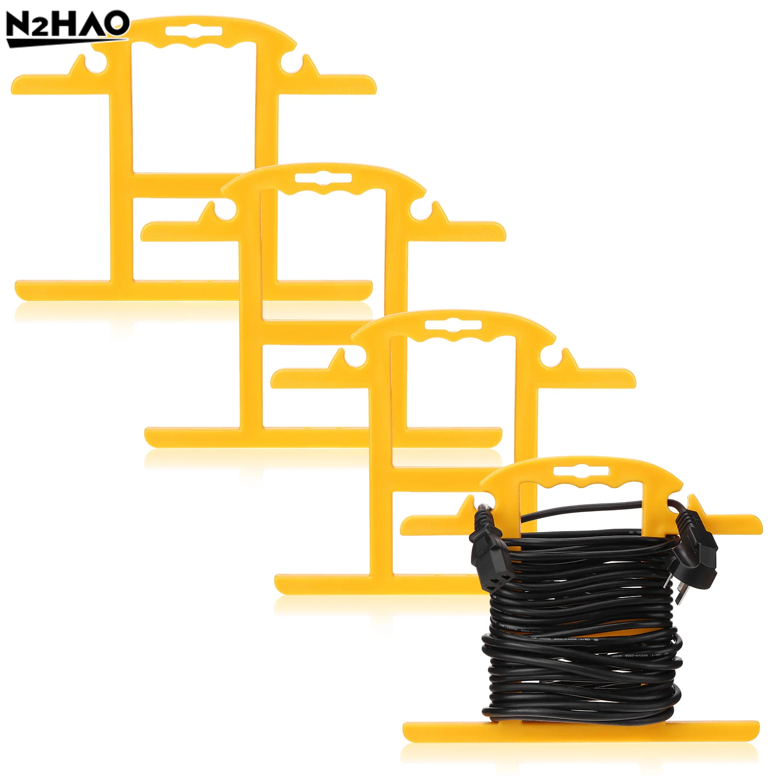 Комплект из 4 шт. прочных катушек для удлинителей из АБС-пластика, портативный органайзер для кабелей, желтый H-образный держатель-намотчик для удлинителей
Комплект из 4 шт. прочных катушек для удлинителей из АБС-пластика, портативный органайзер для кабелей, желтый H-образный держатель-намотчик для удлинителей