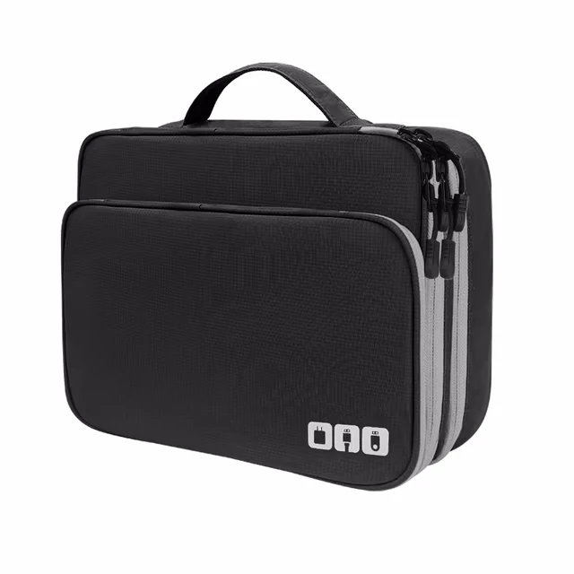 Portable Electronic Accessories Organizer,Multi Layer Cable Storage Bag, Travel Waterproof USB Data Line Charger Cable Organizer
Portable Electronic Accessories Organizer,Multi Layer Cable Storage Bag, Travel Waterproof USB Data Line Charger Cable Organizer