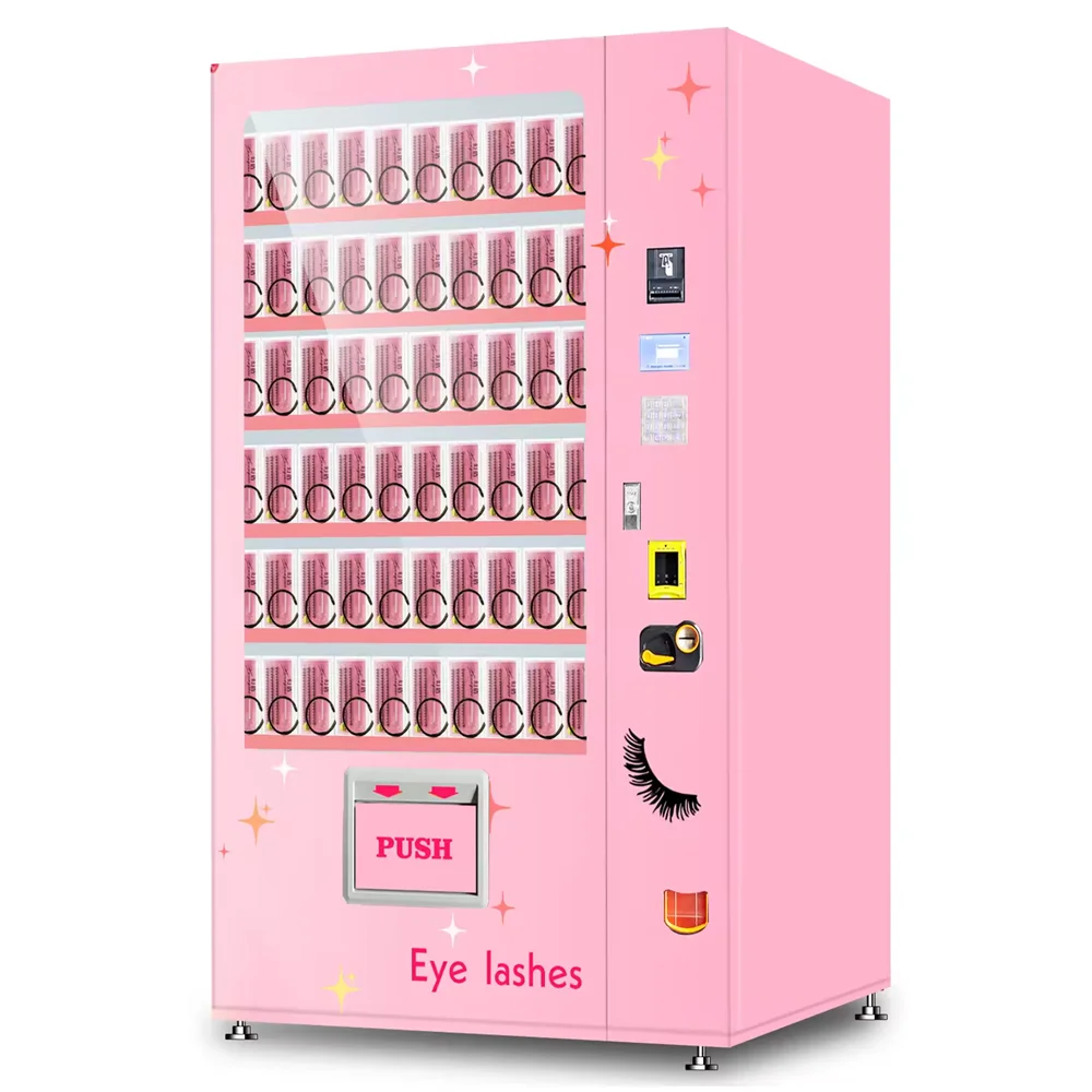Custom Hair Extensions Lashes Makeup Vending Machine Tool Full Automatic Vending Machines Sanitary Pad Llip Gloss Wig Vendors
Custom Hair Extensions Lashes Makeup Vending Machine Tool Full Automatic Vending Machines Sanitary Pad Llip Gloss Wig Vendors
