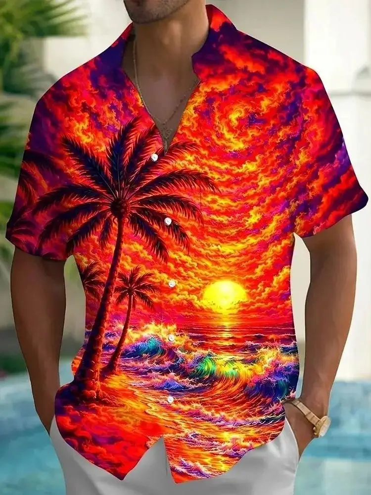 3D Printed Tropical Floral Short Sleeve Men's Casual Shirt Fashion Urban Polyester Standard Fit Short Sleeve Printed Shirt
3D Printed Tropical Floral Short Sleeve Men's Casual Shirt Fashion Urban Polyester Standard Fit Short Sleeve Printed Shirt