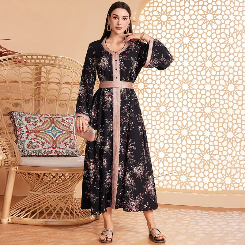 Dds23044 Women's Dress Long Sleeve Printed Long Dress 2026 Muslim Long Dress Robe Abaya Ramadan Dubai Luxury Islam Elegant
Dds23044 Women's Dress Long Sleeve Printed Long Dress 2026 Muslim Long Dress Robe Abaya Ramadan Dubai Luxury Islam Elegant
