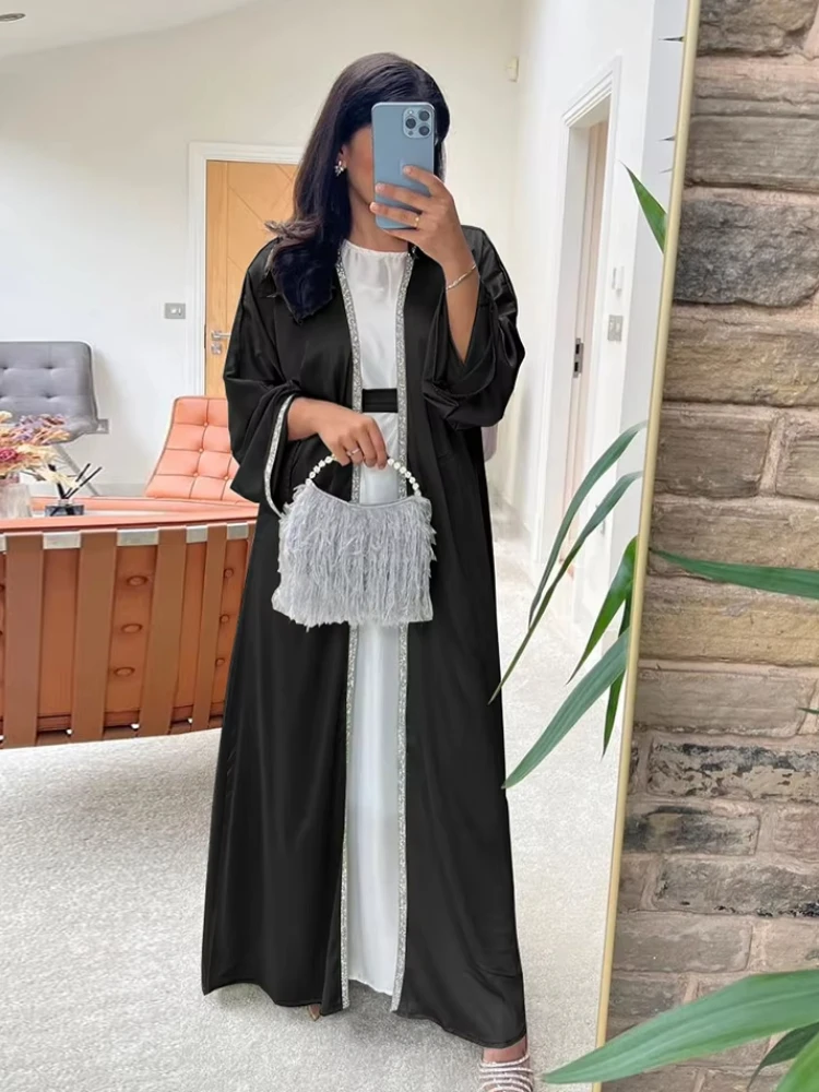 Eid Abaya Dress 2 Piece Set Muslim Women Abayas Morocco Caftan Robe Satin Maxi Vestidos Largos Femme Musulman Muslim Sets 2025
Eid Abaya Dress 2 Piece Set Muslim Women Abayas Morocco Caftan Robe Satin Maxi Vestidos Largos Femme Musulman Muslim Sets 2025