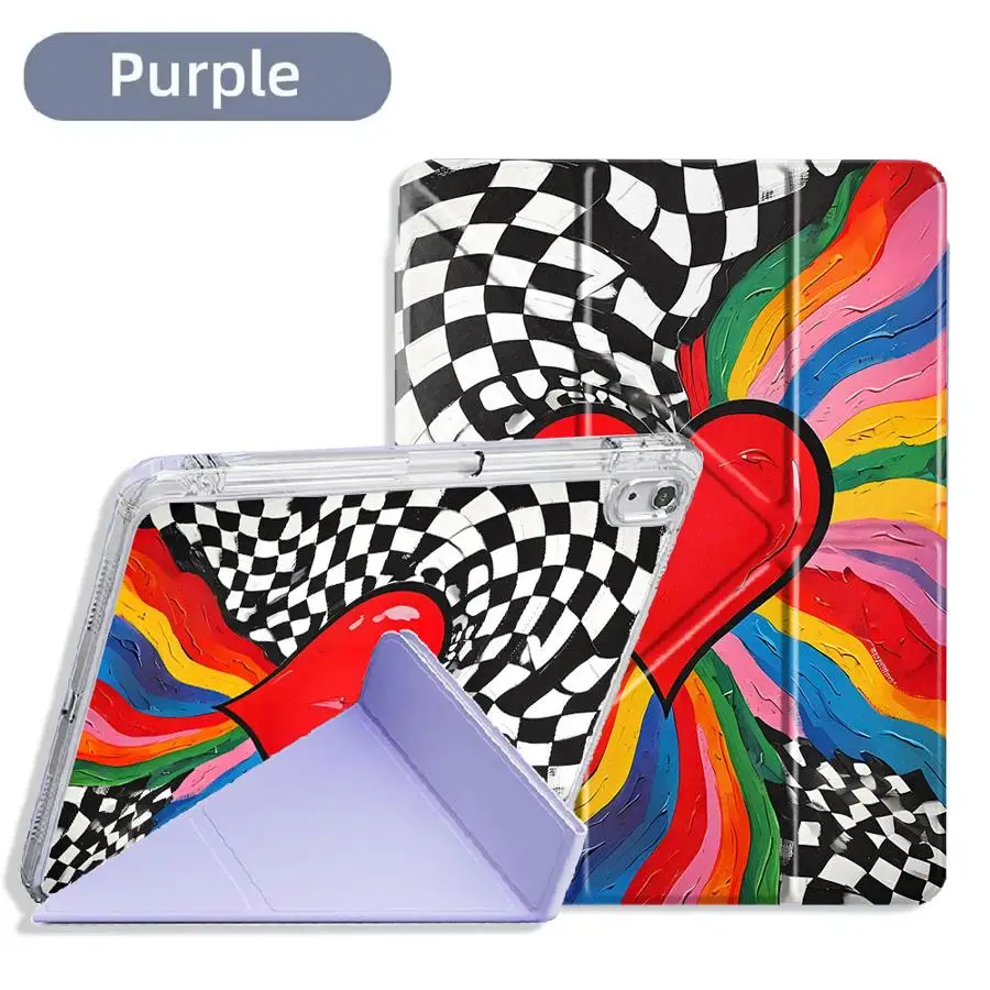 Holder Cover Tablet Case For iPad Pro 2025 Mini 6 7 Air 4 5 M3 M2 M4 11inch 11th 10th 9th 8th 7th 12.9inch Y-Fold Rainbow Heart
Holder Cover Tablet Case For iPad Pro 2025 Mini 6 7 Air 4 5 M3 M2 M4 11inch 11th 10th 9th 8th 7th 12.9inch Y-Fold Rainbow Heart