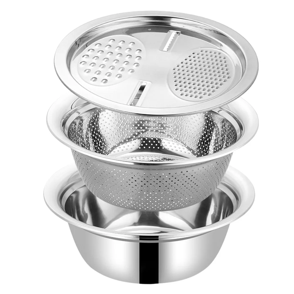Stainless Steel Vegetable Grater Basin Draining Function Efficient Slicing Kitchen Tool Fruit Processor Vegetable
Stainless Steel Vegetable Grater Basin Draining Function Efficient Slicing Kitchen Tool Fruit Processor Vegetable