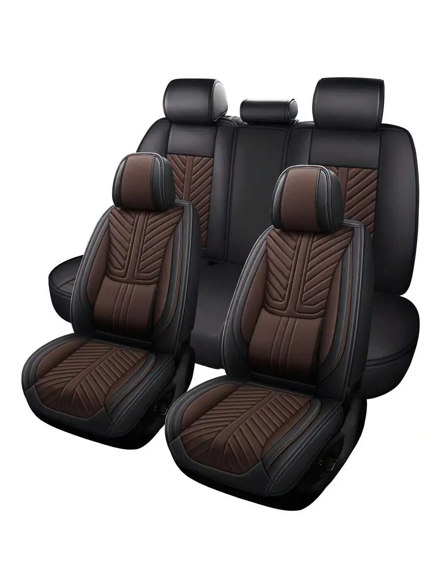 Nappa Leather 5 Seat Car Seat Covers Full Set Universal Fit For Front And Split Rear Bench 4 Season Use
Nappa Leather 5 Seat Car Seat Covers Full Set Universal Fit For Front And Split Rear Bench 4 Season Use