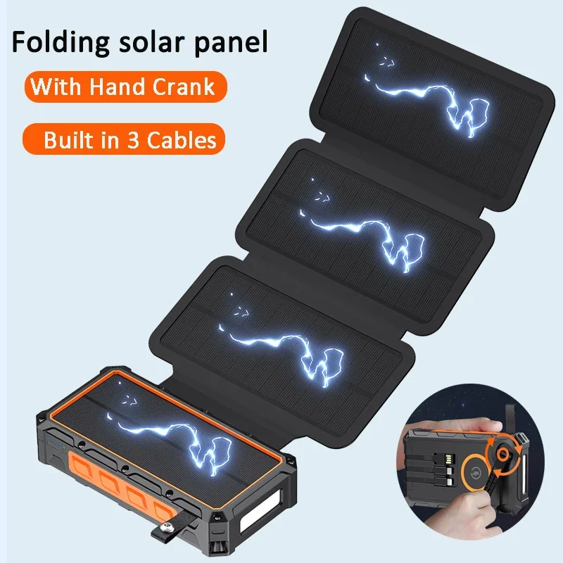 Qi Wireless Solar Power Bank 20000mAh Waterproof Fast Charging Powerbank with Panel External Battery Poverbank for Xiaomi iPhone
Qi Wireless Solar Power Bank 20000mAh Waterproof Fast Charging Powerbank with Panel External Battery Poverbank for Xiaomi iPhone