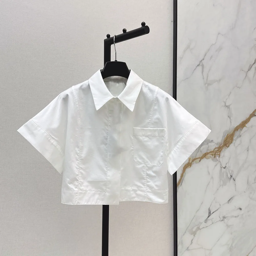 High-quality 2026 new women's short-sleeved shirt, white short-sleeved shirt, fashionable and casual summer outfit xy2652625
High-quality 2026 new women's short-sleeved shirt, white short-sleeved shirt, fashionable and casual summer outfit xy2652625