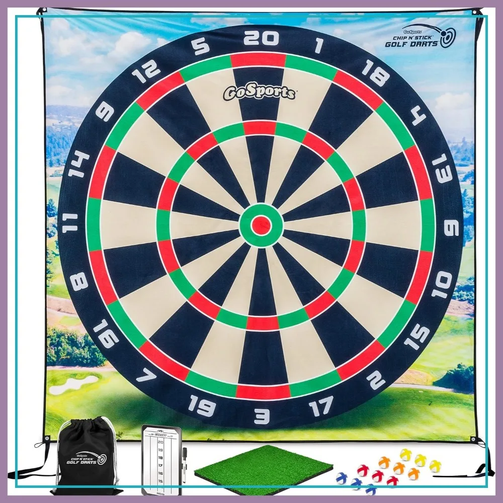 Giant Golf Chipping Game Set - 6.5ft Dartboard Target with Balls & Mat
Giant Golf Chipping Game Set - 6.5ft Dartboard Target with Balls & Mat
