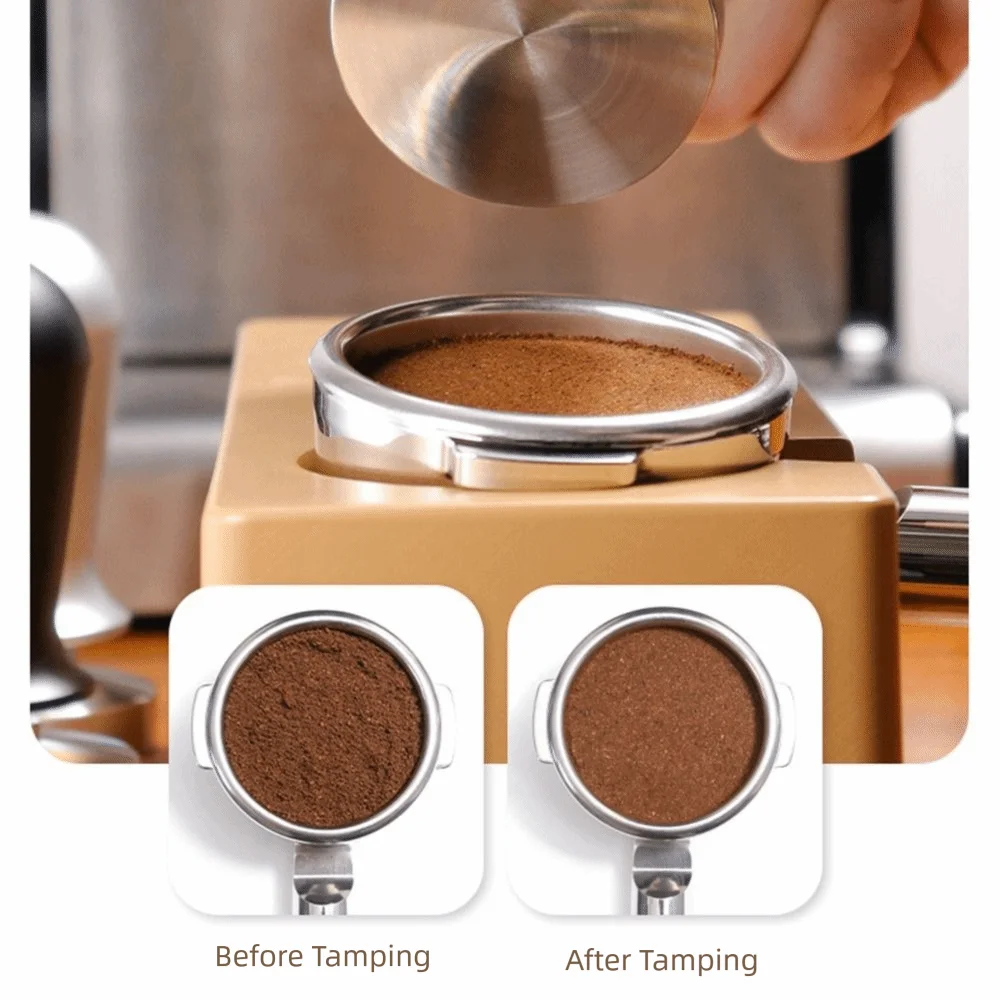 51/53/58mm Espresso Coffee Tamper 304 Stainless Steel Base Constant Pressure Coffee Leveler Detachable Flat Bottom
51/53/58mm Espresso Coffee Tamper 304 Stainless Steel Base Constant Pressure Coffee Leveler Detachable Flat Bottom