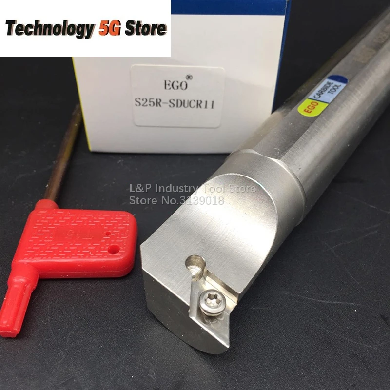EGO Quality Anti-vibration Bar 95 Angle S40T-SDUCR11 Not Including Blade DCMT11T3** Machine Tool Holder Steel D40mm CNC Arbor
EGO Quality Anti-vibration Bar 95 Angle S40T-SDUCR11 Not Including Blade DCMT11T3** Machine Tool Holder Steel D40mm CNC Arbor