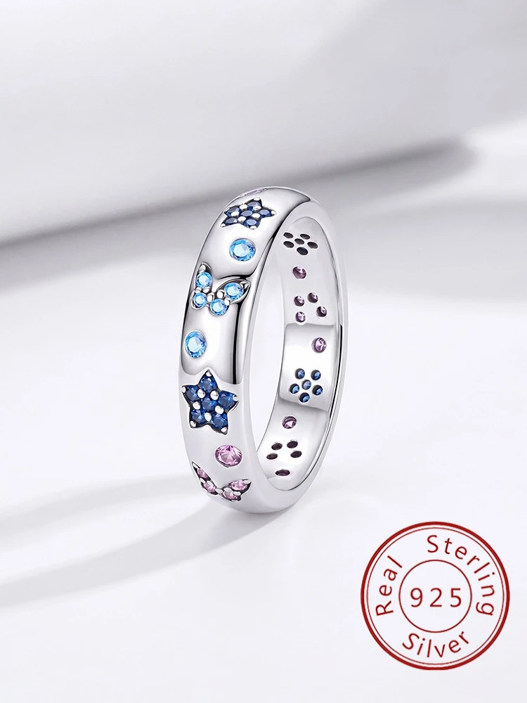 925 Sterling Silver Butterfly Flower Colored Ring For Women Party Anniversary Daily Wear High Quality Fine Jewelry
925 Sterling Silver Butterfly Flower Colored Ring For Women Party Anniversary Daily Wear High Quality Fine Jewelry