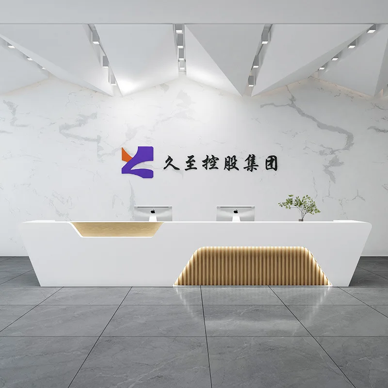 Simple Modern Checkout Counters Company Hotel Front Desk Reception Checkout Counters Training Institution Furniture Cajero JT40C
Simple Modern Checkout Counters Company Hotel Front Desk Reception Checkout Counters Training Institution Furniture Cajero JT40C