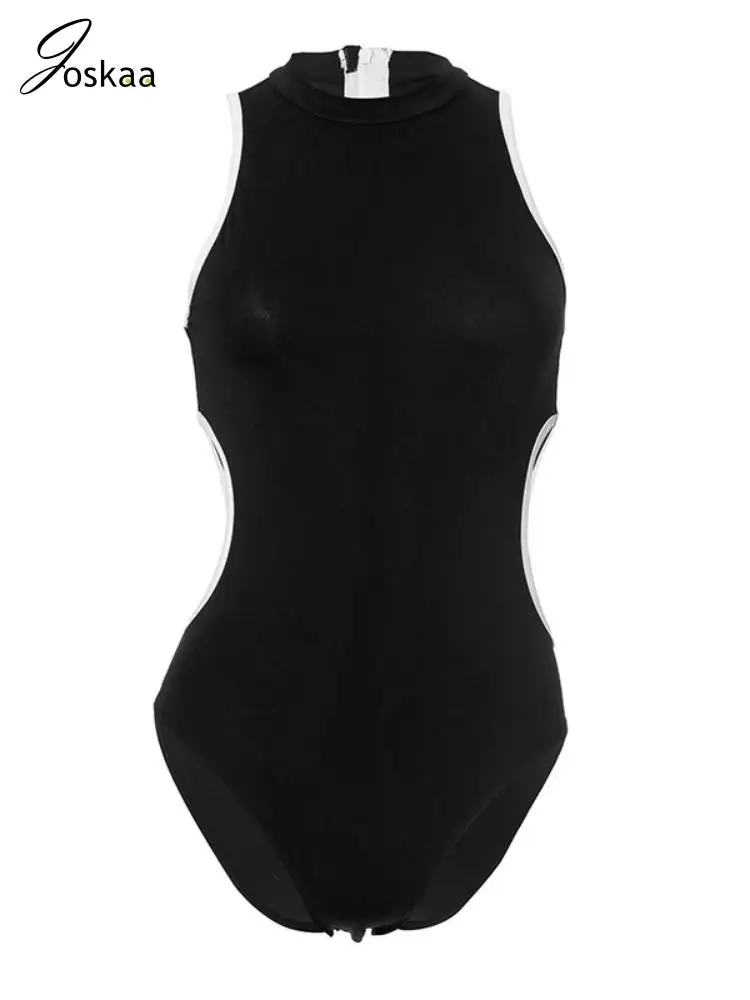 Joskaa Sexy Hollow Out O-Neck Sleeveless Skinny One-Piece Black Swimsuit Women Swimwear 2025 Summer Fashion Vacation Beachwear
Joskaa Sexy Hollow Out O-Neck Sleeveless Skinny One-Piece Black Swimsuit Women Swimwear 2025 Summer Fashion Vacation Beachwear