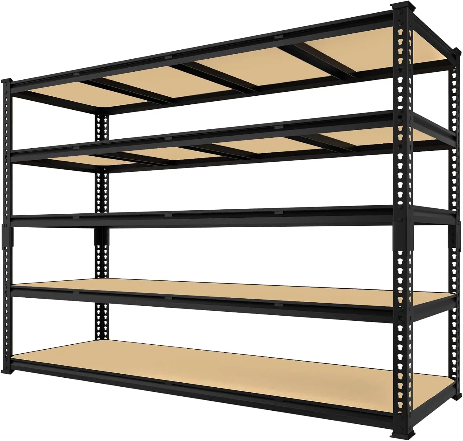 60" W X 24" D X 72" H Heavy Duty Garage Storage Shelves - Adjustable Metal Shelving Unit, 5 Tier Industrial Shelves for
60" W X 24" D X 72" H Heavy Duty Garage Storage Shelves - Adjustable Metal Shelving Unit, 5 Tier Industrial Shelves for