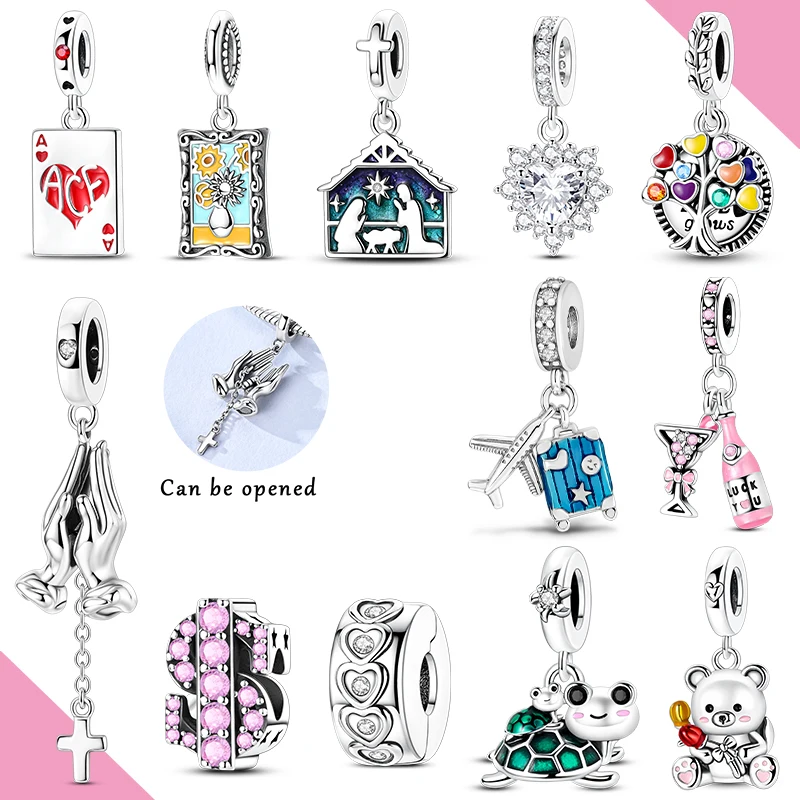Original Charms Beads 925 Silver Heart Bear Dog Pendant For Woman Fit Bracelet Making Jewelry Diy
Original Charms Beads 925 Silver Heart Bear Dog Pendant For Woman Fit Bracelet Making Jewelry Diy