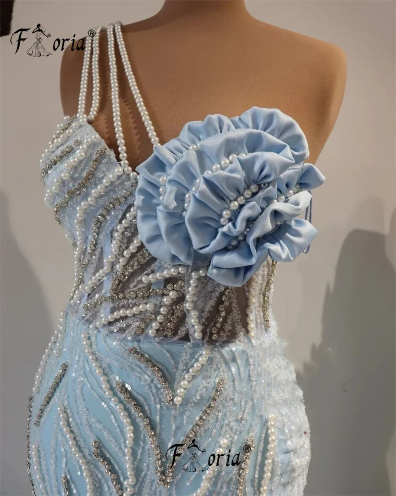 Arabic Light Blue Beaded Ruffles Prom Dress Flower Crystal Floor Length Evening Party Dresses Robe de soiree Customized Special
Arabic Light Blue Beaded Ruffles Prom Dress Flower Crystal Floor Length Evening Party Dresses Robe de soiree Customized Special
