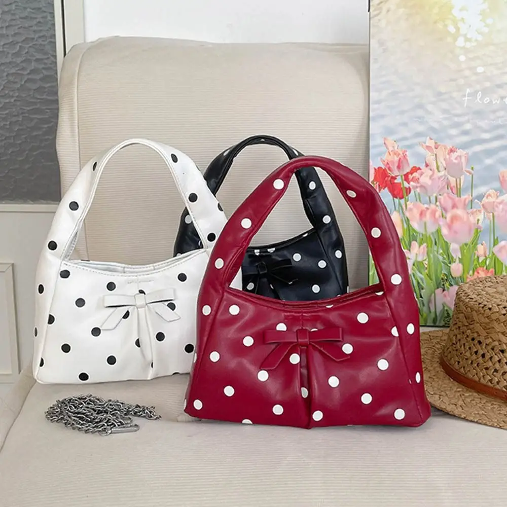 New PU Polka Dot Shoulder Bag Metal Chain Soft Chain Crossbody Bag Tote Bag Fashion Accessories
New PU Polka Dot Shoulder Bag Metal Chain Soft Chain Crossbody Bag Tote Bag Fashion Accessories