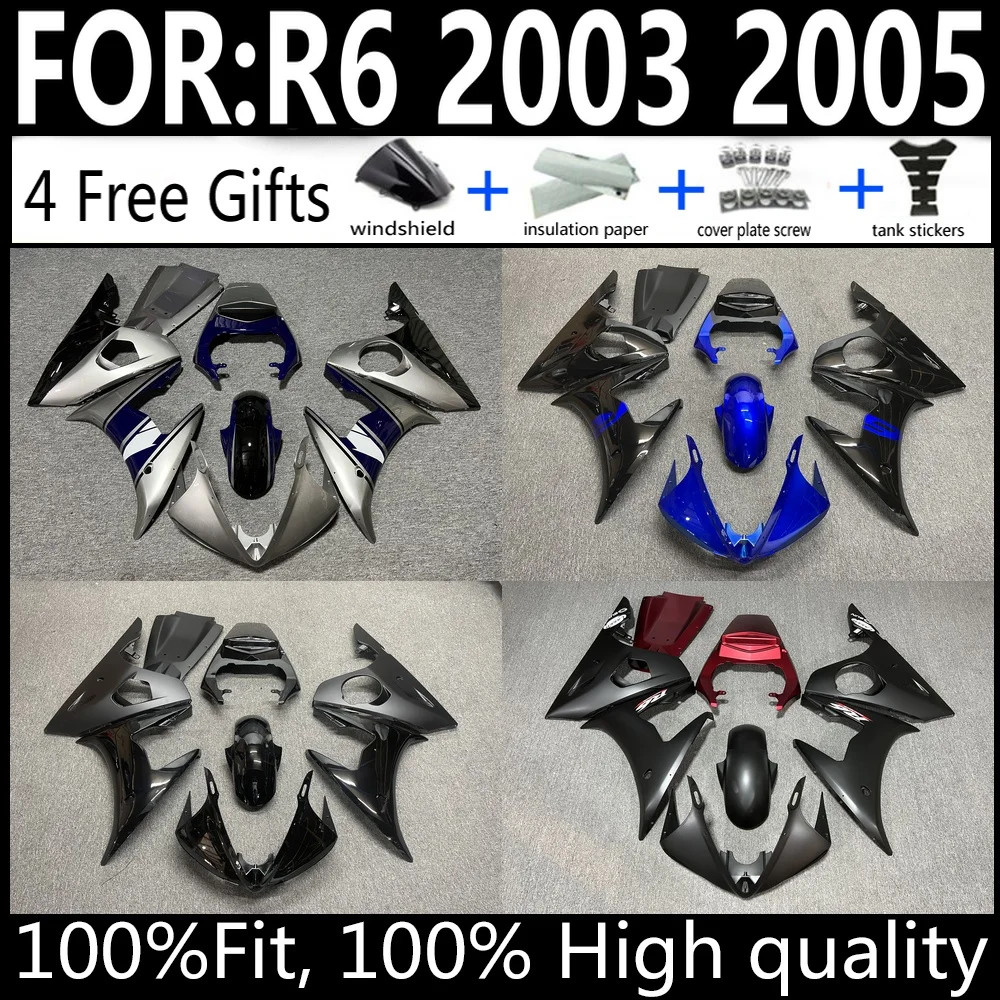 Factory Direct Injection Fairing Kit For Yamaha YZF-R6 2003-2005 Bodywork Cowling Set 100% Fitment Guaranteed
Factory Direct Injection Fairing Kit For Yamaha YZF-R6 2003-2005 Bodywork Cowling Set 100% Fitment Guaranteed