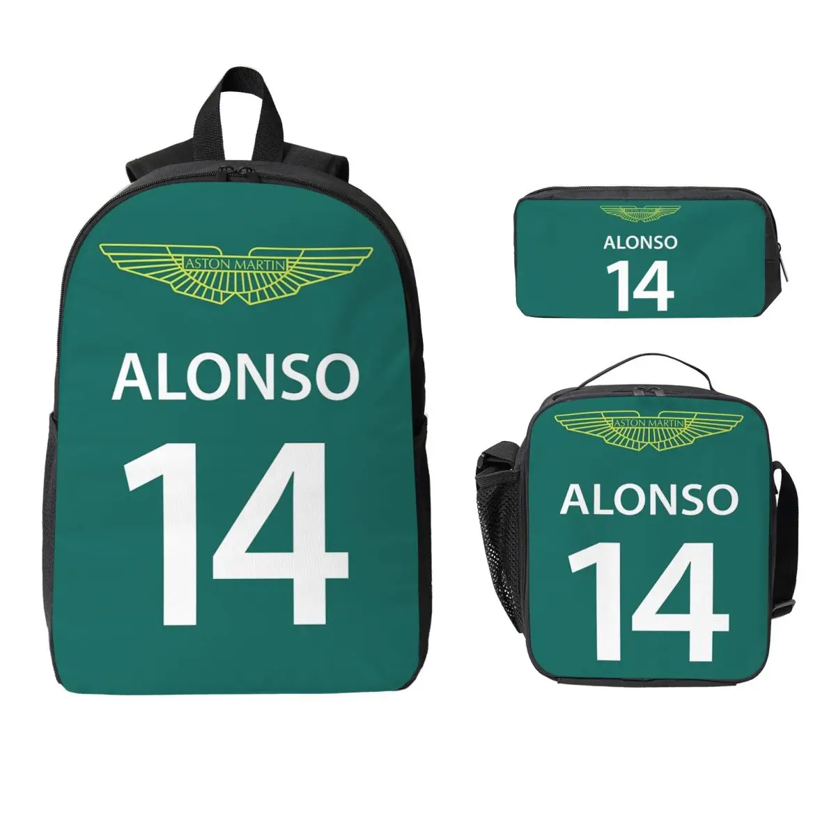 Fernando Alonso 14 Motor Race Sport Motorcycle Backpack BookBag School Bag Shoulder Bags 3ps Insulated Lunch Bag Pencil Case
Fernando Alonso 14 Motor Race Sport Motorcycle Backpack BookBag School Bag Shoulder Bags 3ps Insulated Lunch Bag Pencil Case