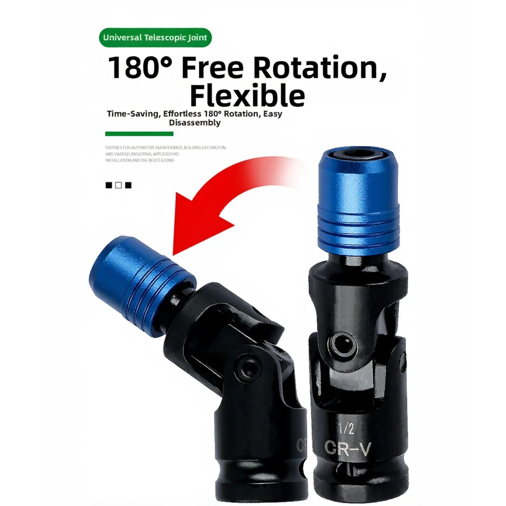 Быстросъемный ключ-адаптер для ремонта автомобилей, промышленных и бытовых проектов, универсальный, для электрических гайковертов, 360 градусов
Быстросъемный ключ-адаптер для ремонта автомобилей, промышленных и бытовых проектов, универсальный, для электрических гайковертов, 360 градусов