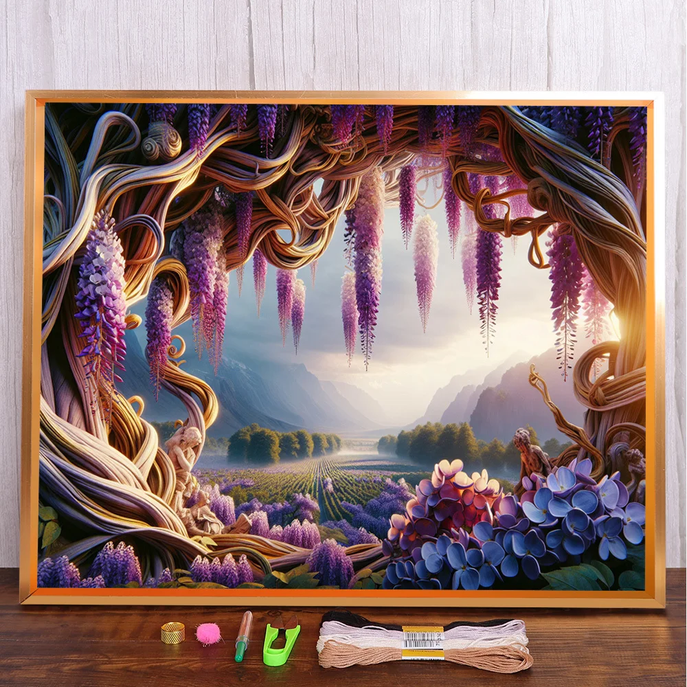 Scenery Flower Printed Canvas Cross-Stitch Embroidery Set DMC Threads Knitting Hobby Needlework Painting Stamped Jewelry Design
Scenery Flower Printed Canvas Cross-Stitch Embroidery Set DMC Threads Knitting Hobby Needlework Painting Stamped Jewelry Design