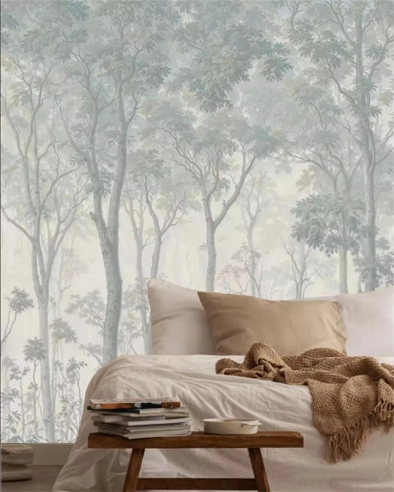 Custom size wallpaper Hand-painted blue forest tree background home decor dining room tooling Living room Bedroom 3d wallpaper
Custom size wallpaper Hand-painted blue forest tree background home decor dining room tooling Living room Bedroom 3d wallpaper
