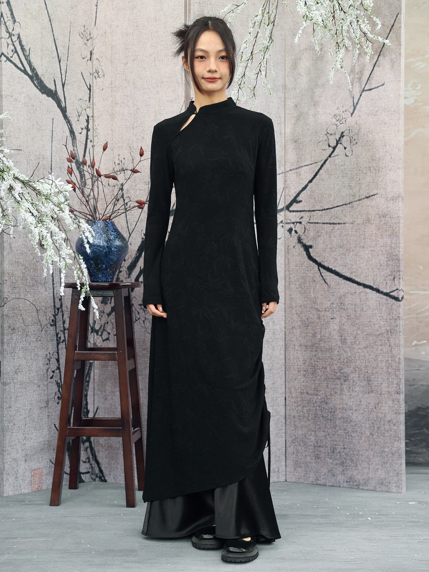 New Chinese Sle Bamboo Le Pattern Knitted Dr Women's Adjustable Dstring Slimming Gown Soft Polyester Blend ort Sl...
New Chinese Sle Bamboo Le Pattern Knitted Dr Women's Adjustable Dstring Slimming Gown Soft Polyester Blend ort Sl...