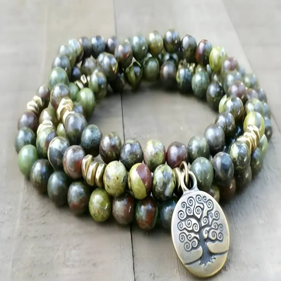 6mm Dragon blood jasper Mala Bracelet 108 Beads Gemstone Chaplet Zen Sacred tassel Spiritual Buddhist Tibetan Bodhi Women Buddha
6mm Dragon blood jasper Mala Bracelet 108 Beads Gemstone Chaplet Zen Sacred tassel Spiritual Buddhist Tibetan Bodhi Women Buddha