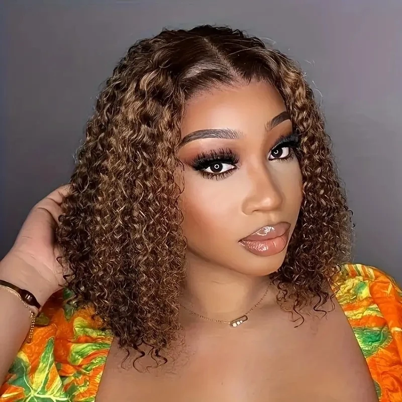 New European, American, and African small curly women's natural hair , front lace piano color wig
New European, American, and African small curly women's natural hair , front lace piano color wig