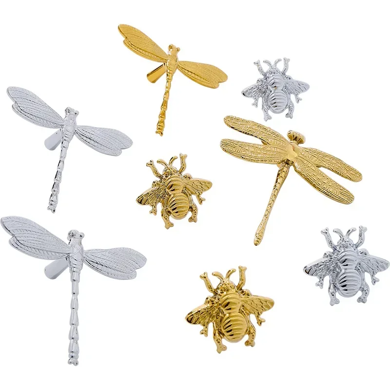 Brass Personality Creative Dragonfly Little Bee Wardrobe Door Handle Silver Light Luxury Modern Cabinet Drawer Shoe Cabinet
Brass Personality Creative Dragonfly Little Bee Wardrobe Door Handle Silver Light Luxury Modern Cabinet Drawer Shoe Cabinet