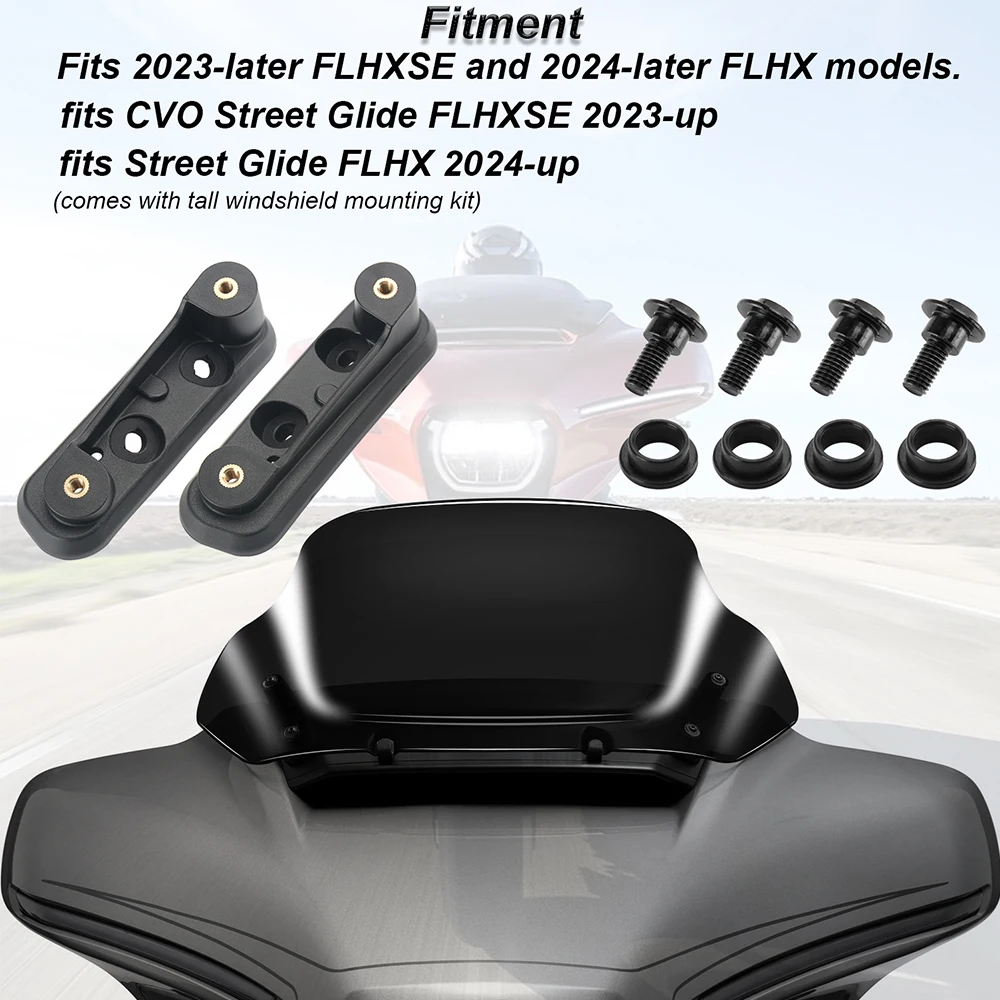 10'' Motorcycle Windshield Windscreens Wind Deflector Fit For Harley Touring CVO Street Glide FLHXSE 2023 Street Glide FLHX 2024
10'' Motorcycle Windshield Windscreens Wind Deflector Fit For Harley Touring CVO Street Glide FLHXSE 2023 Street Glide FLHX 2024