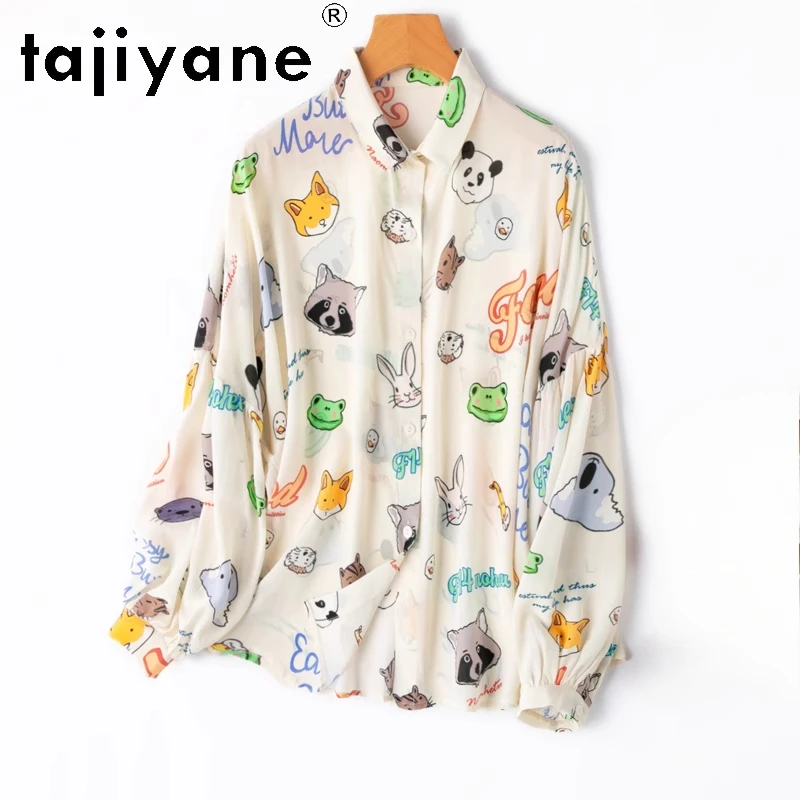 TAJIYANE 100% Mulberry Silk Blouse Woman Fashion Long Sleeve Shirts New Arrivals 2025 Printed Women Tops Spring Clothes Camisas
TAJIYANE 100% Mulberry Silk Blouse Woman Fashion Long Sleeve Shirts New Arrivals 2025 Printed Women Tops Spring Clothes Camisas
