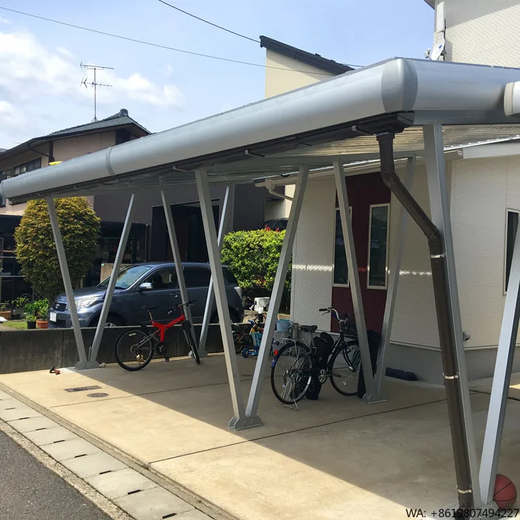 Aluminum Solar Carport Panel with Polycarbonate Roof MPPT Controller and Lithium Ion Battery for Garage Mounting
Aluminum Solar Carport Panel with Polycarbonate Roof MPPT Controller and Lithium Ion Battery for Garage Mounting