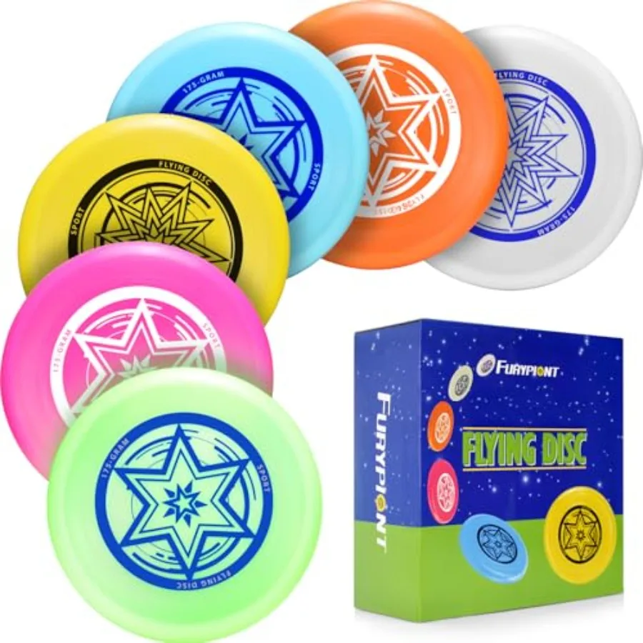 Outdoor Flying Disc 175gAdult Sport Disc Set for Competitive and Pro Players Flying Disc Set Includes 1 Glow in The Dark Flying
Outdoor Flying Disc 175gAdult Sport Disc Set for Competitive and Pro Players Flying Disc Set Includes 1 Glow in The Dark Flying