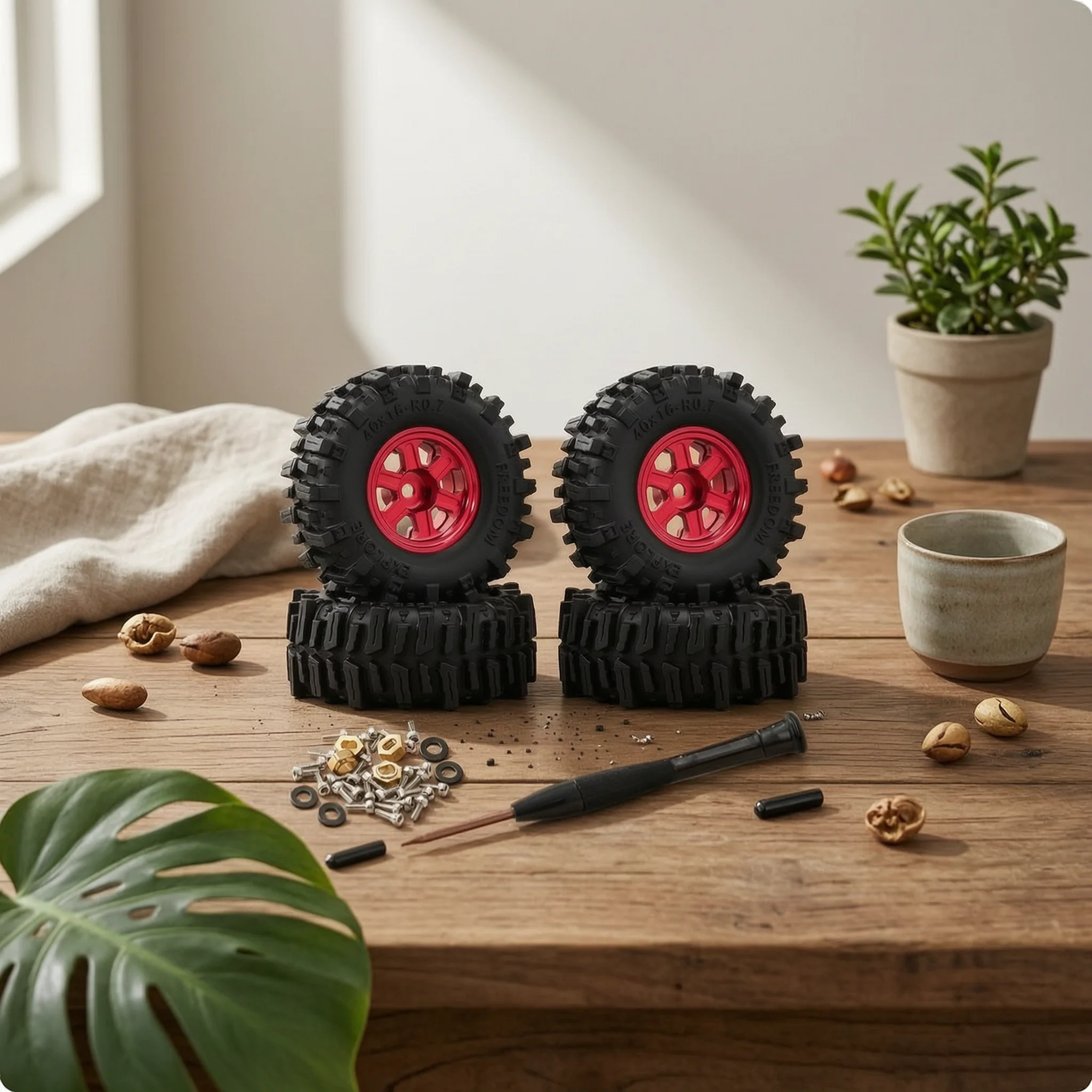 4 Pieces 1/30 Rc Wheel Tire Direct Fit 0.7 Inch Rc Rim Tire Aluminum Beadlock Crawler Wheels Long-Lasting Hobby Part
4 Pieces 1/30 Rc Wheel Tire Direct Fit 0.7 Inch Rc Rim Tire Aluminum Beadlock Crawler Wheels Long-Lasting Hobby Part