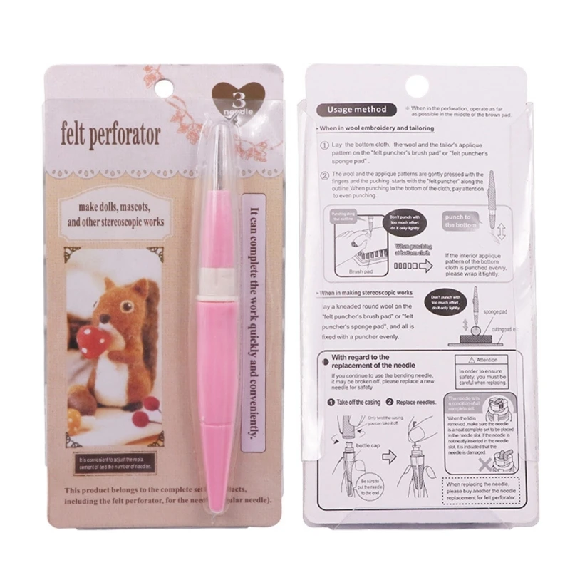 Felting Needle Pen Felting Needle Handle Embroidery Pen with 3 Felting Needle
Felting Needle Pen Felting Needle Handle Embroidery Pen with 3 Felting Needle