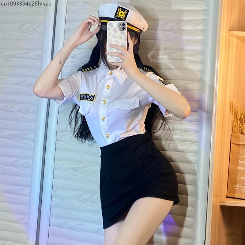 Halloween Flight Costume Women Stretch Slim Waist Flight Attendant Top with Skirt Secretary Policewoman Cosplay
Halloween Flight Costume Women Stretch Slim Waist Flight Attendant Top with Skirt Secretary Policewoman Cosplay