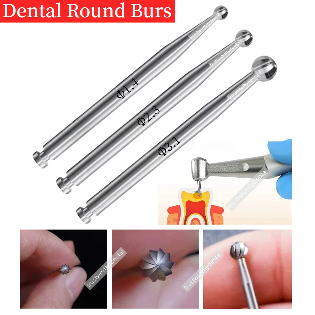 Dental Round Burs Implant Ball Drill Stainless Steel Drill Prepare Ridge Mark Position Trimmer φ1.4 φ2.3 φ 3.1 Fits ITI
Dental Round Burs Implant Ball Drill Stainless Steel Drill Prepare Ridge Mark Position Trimmer φ1.4 φ2.3 φ 3.1 Fits ITI