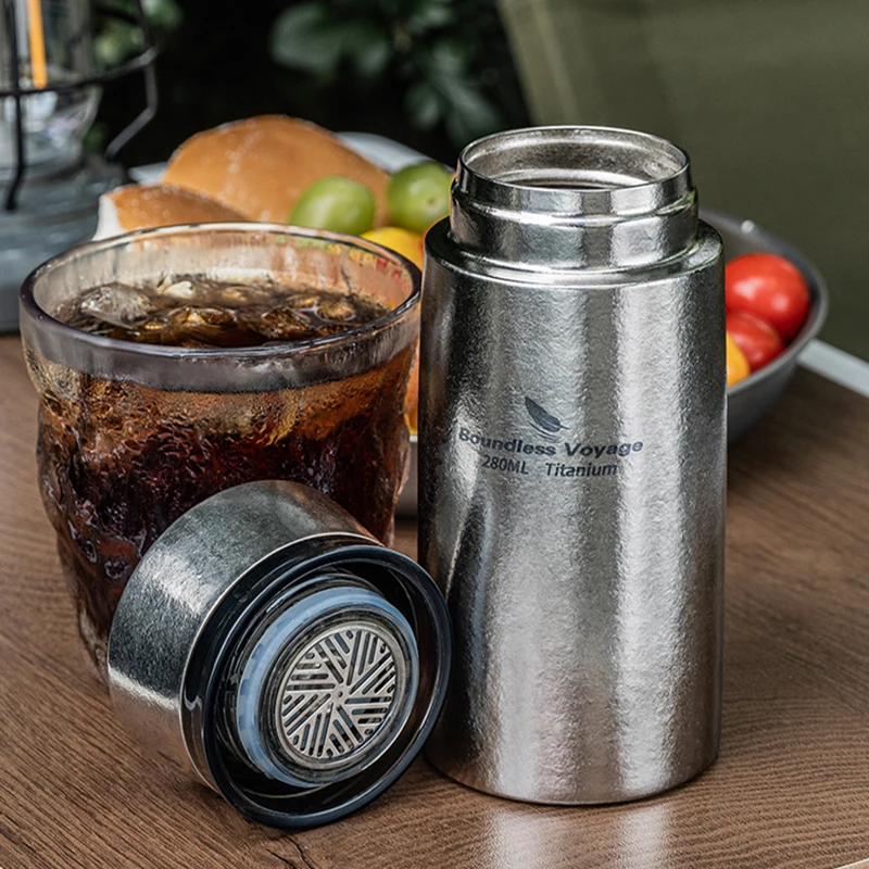 Boundless Voyage 280 мл Титановая изолированная бутылка Портативная автомобильная дорожная кофейная термос сохраняет горячую или холодную офисную бутылку для воды
Boundless Voyage 280 мл Титановая изолированная бутылка Портативная автомобильная дорожная кофейная термос сохраняет горячую или холодную офисную бутылку для воды