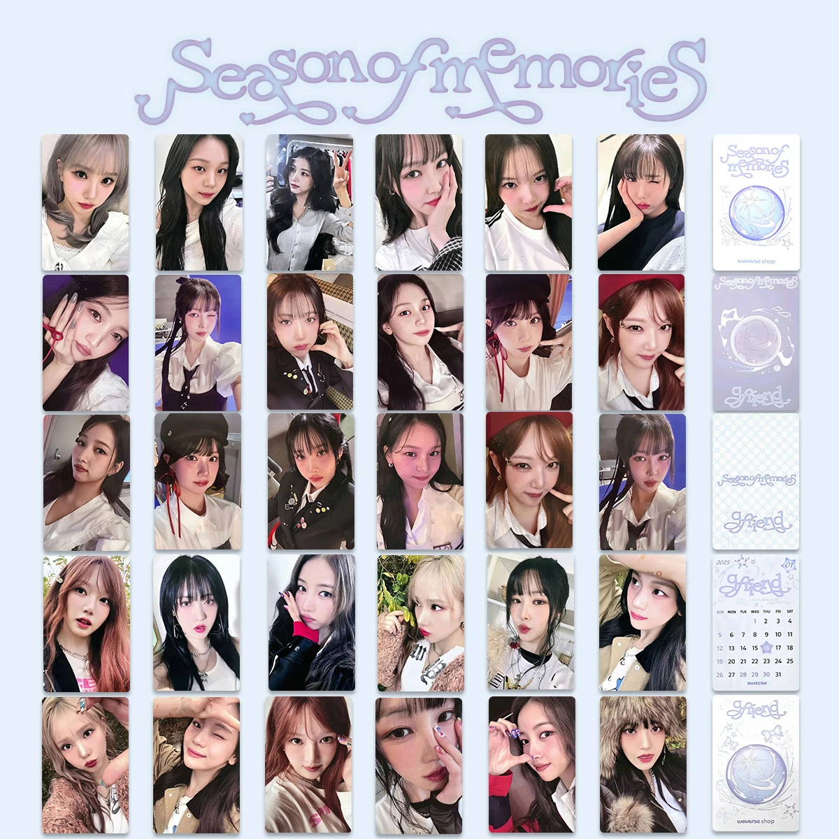 6Pcs/Set Kpop GFRIEND 10th Anniversary Photocards List Sowon Umji Yuju SinB WVS MS SW Ver Selfie Cards Eunha Yerin Fans Gifts
6Pcs/Set Kpop GFRIEND 10th Anniversary Photocards List Sowon Umji Yuju SinB WVS MS SW Ver Selfie Cards Eunha Yerin Fans Gifts