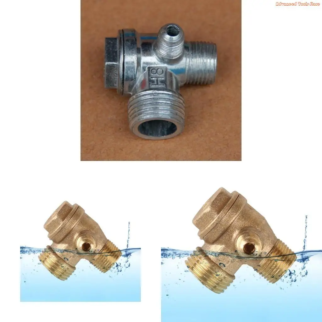 Air Compressor 3-Port Brass Threaded Check Connector Tool 10x16x20 Male Thread 3 Way Metal Compressor Check W91B
Air Compressor 3-Port Brass Threaded Check Connector Tool 10x16x20 Male Thread 3 Way Metal Compressor Check W91B