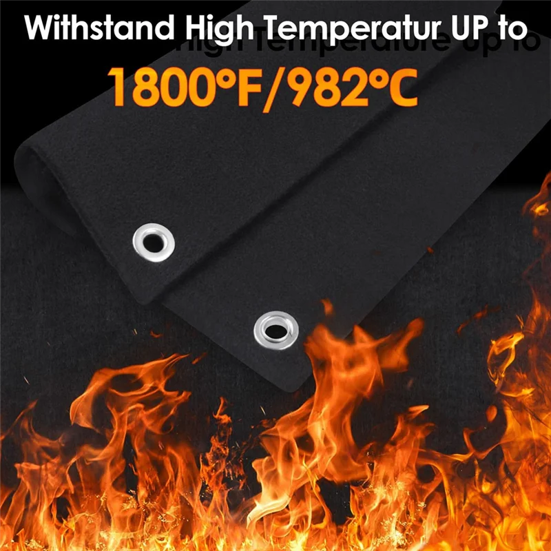 ALIM-Welding Blanket Fireproof, Opening Shape Welding Mat, Heatresistant Solder Blanket Up To 1800°F, Flame Retardant Carbon
ALIM-Welding Blanket Fireproof, Opening Shape Welding Mat, Heatresistant Solder Blanket Up To 1800°F, Flame Retardant Carbon