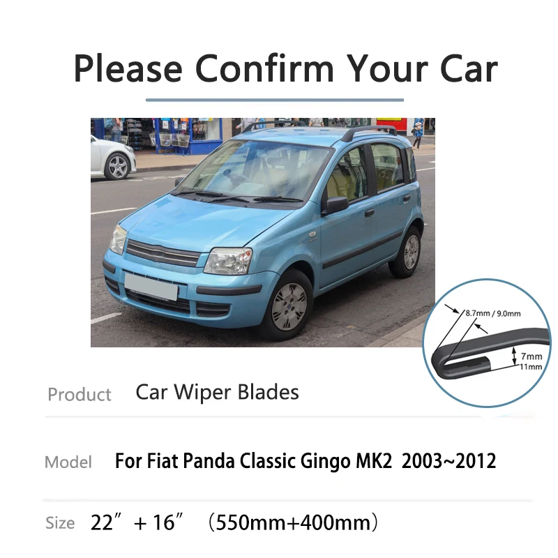 For Fiat Panda Classic Gingo MK2 169 Accessories 2003~2012 Window Windshield Windscreen Wiper Auto Rain Brushes Car Wiper Blades
For Fiat Panda Classic Gingo MK2 169 Accessories 2003~2012 Window Windshield Windscreen Wiper Auto Rain Brushes Car Wiper Blades